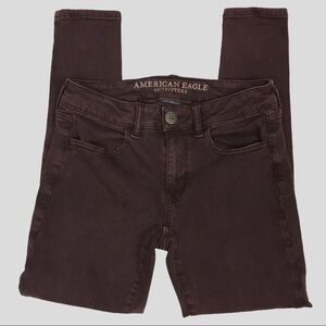 American Eagle Purple Jeggings Size 4 Short Super Stretch X